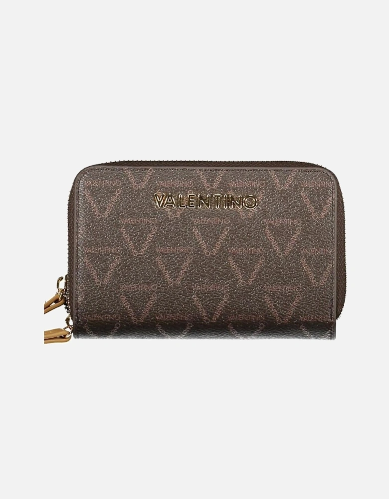 Chic Double Wallet with Coin Purse and Card Slots Women - Brown