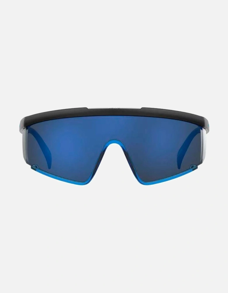 Shield Sunglasses Gradient Lenses Unisex - Black