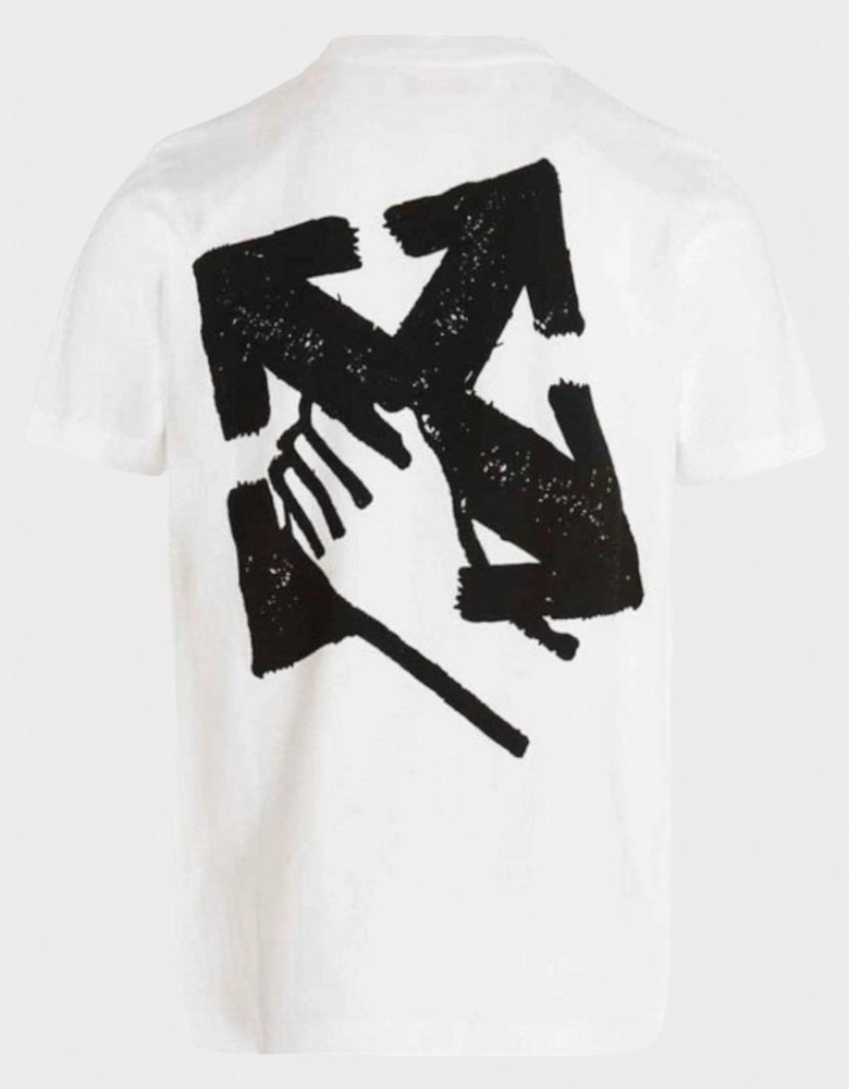 Hand Arrow Tee White