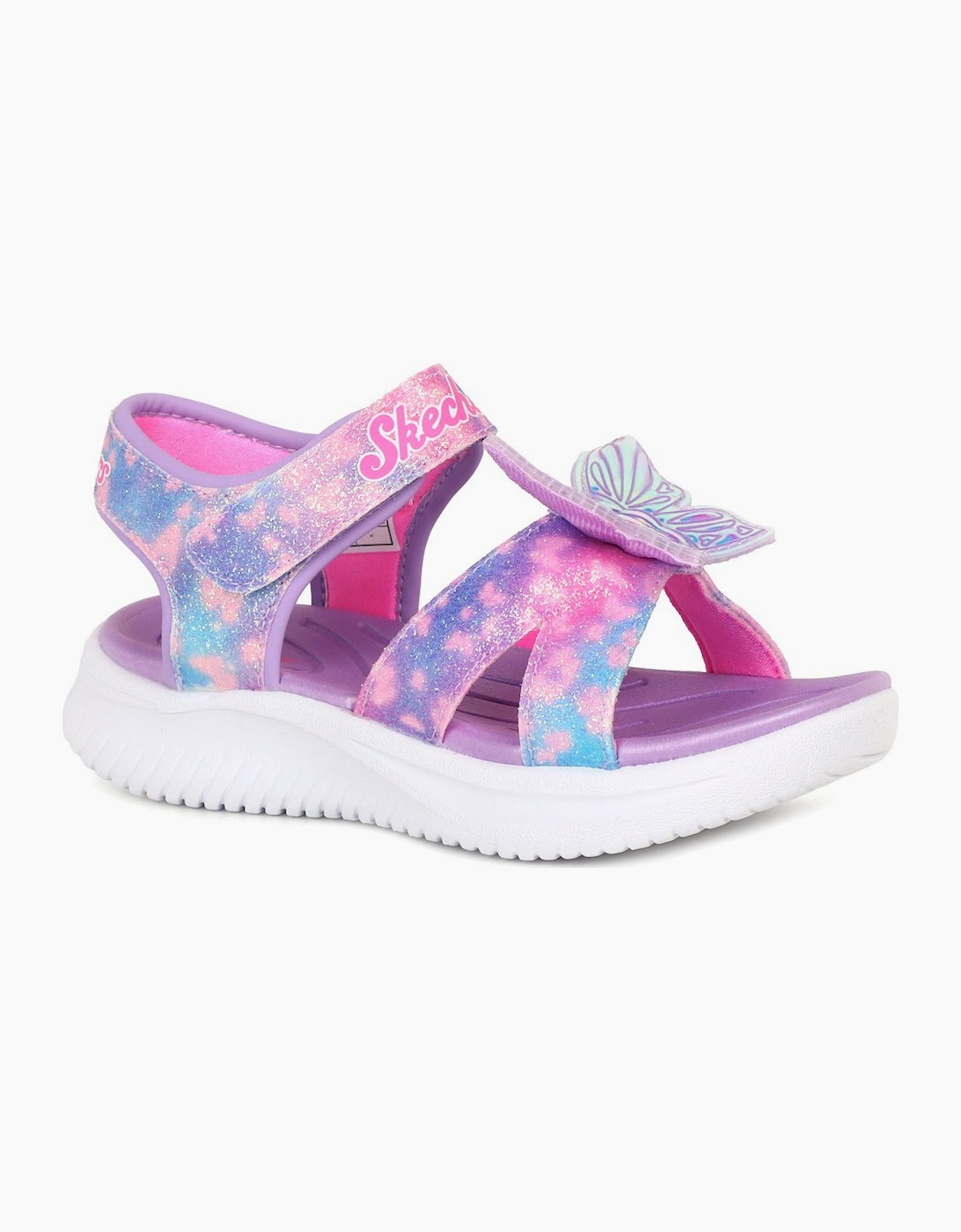 Skechers Girl's Butterfly Brites Girls Sandals - Lvmt Lavender Multi - Size: 10.5
