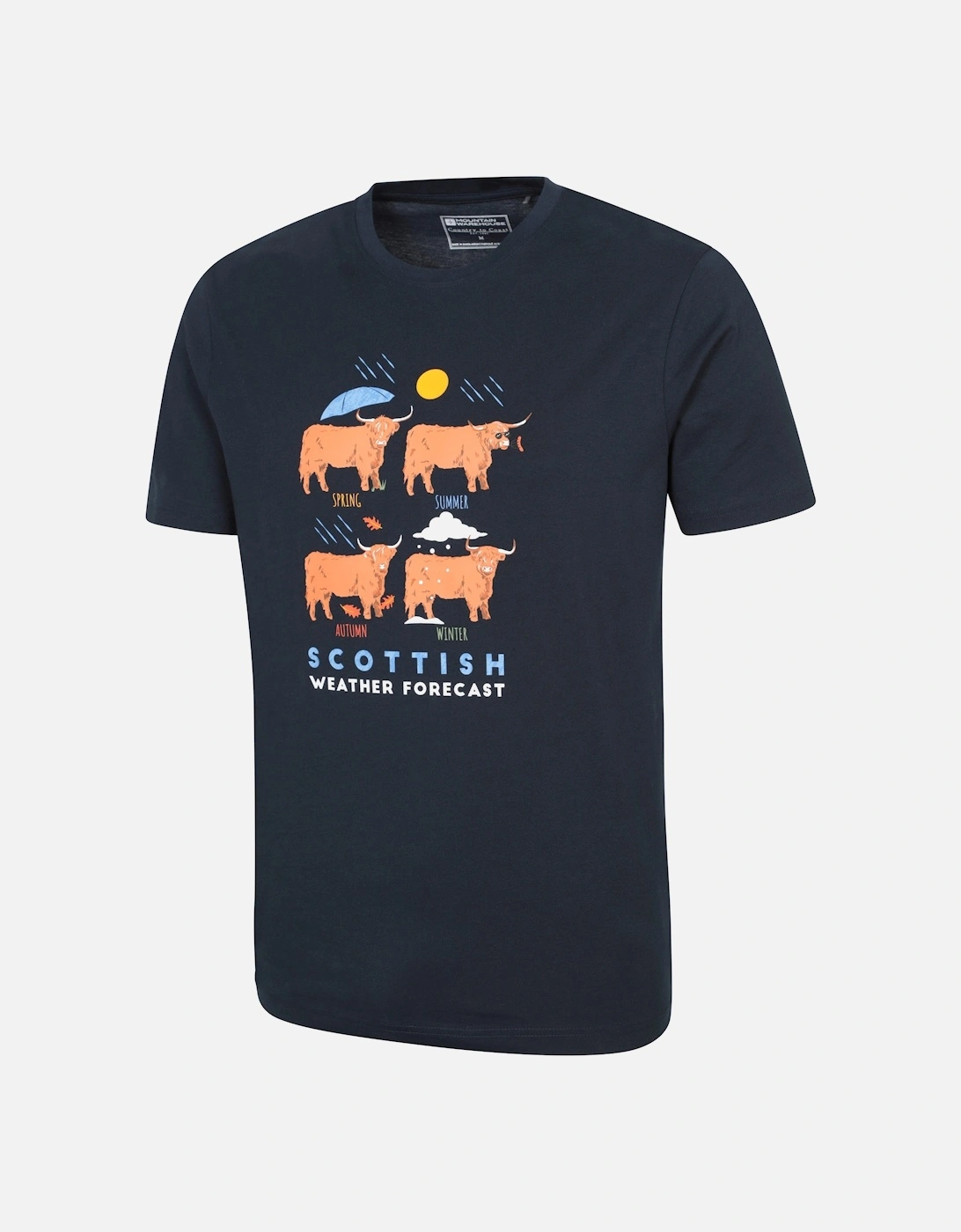 Mens Scottish Weather Forecast Graphic T-Shirt