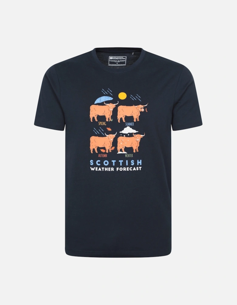 Mens Scottish Weather Forecast Graphic T-Shirt