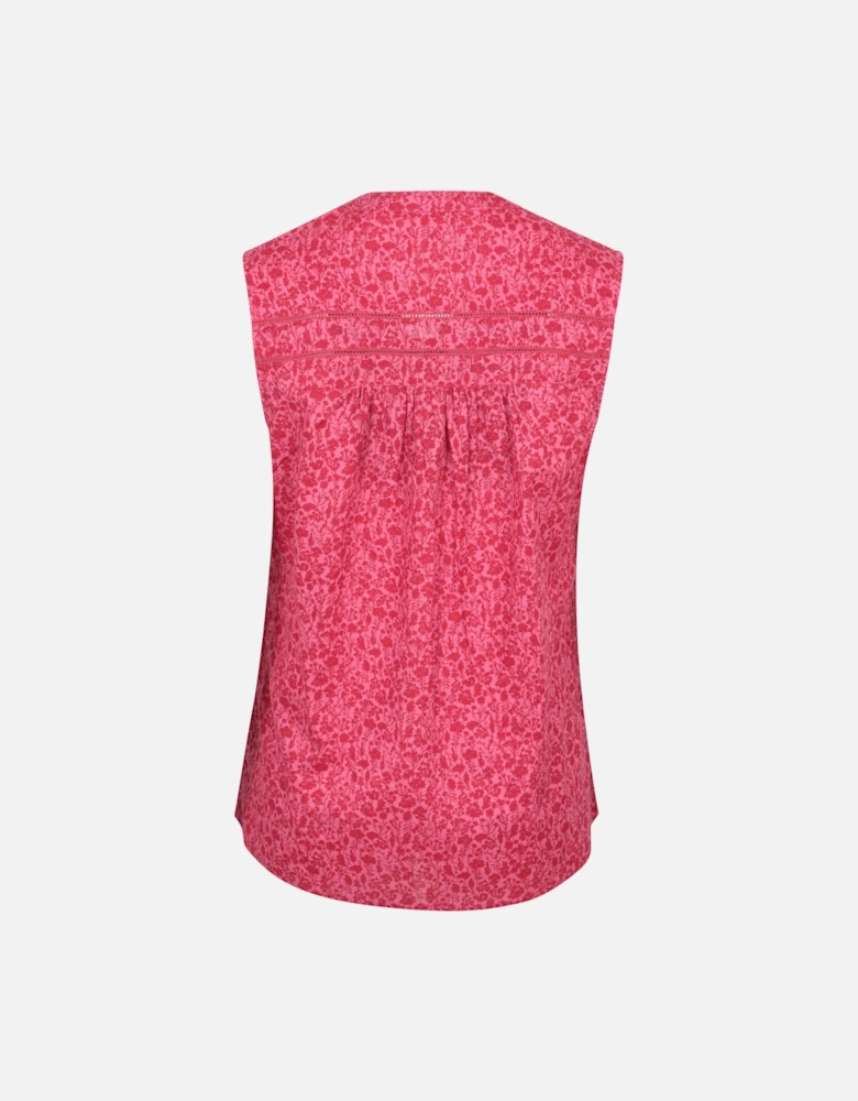 Womens/Ladies Petra Floral Pattern Sleeveless Shirt
