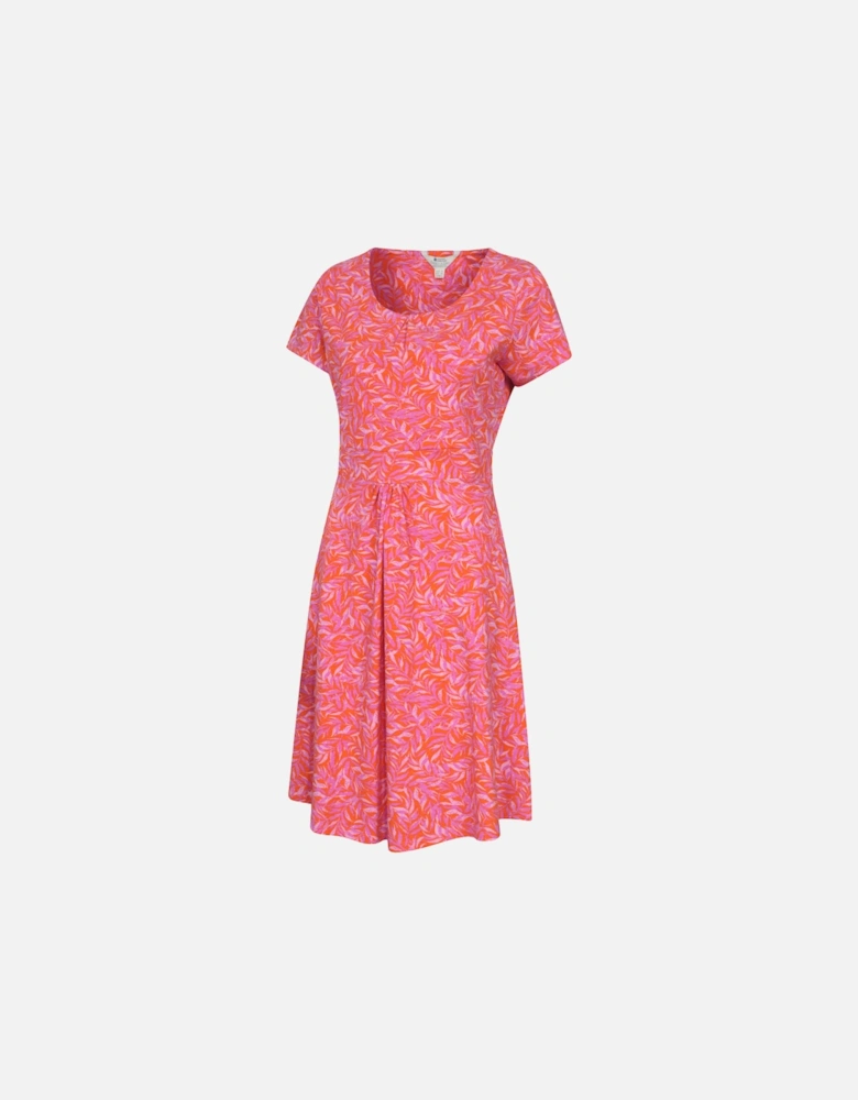 Womens/Ladies Orchid Leaves Dress