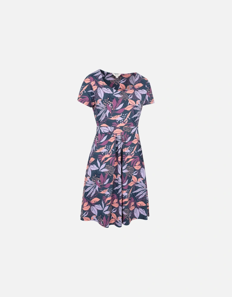 Womens/Ladies Orchid Leafy Floral Dress