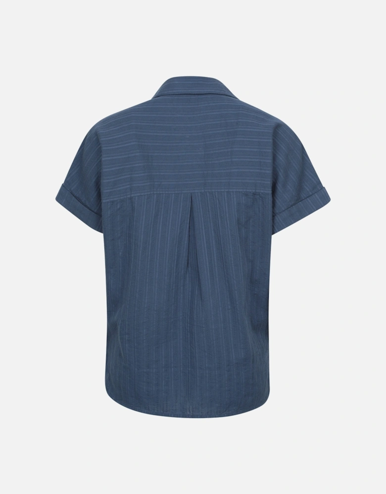 Womens/Ladies Palm Stripe Relaxed Fit Shirt