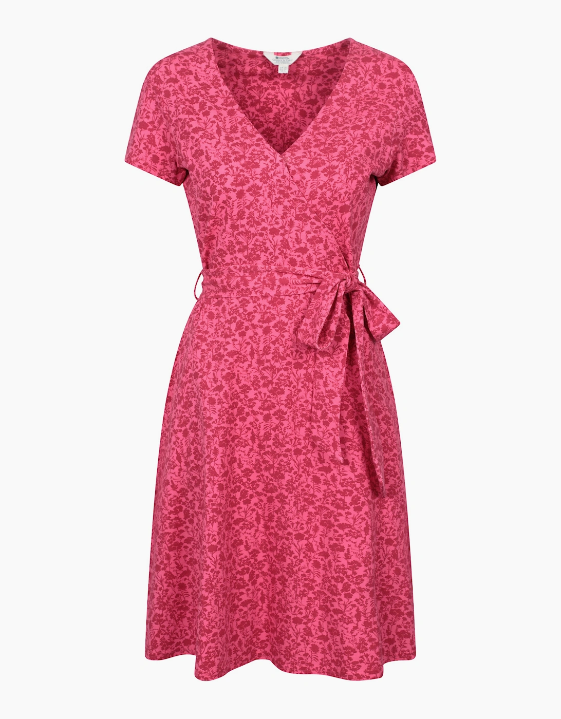 Women's Mountain Warehouse Womens/Ladies Santorini Flower Jersey Wrap Dress - Red - Size: 14