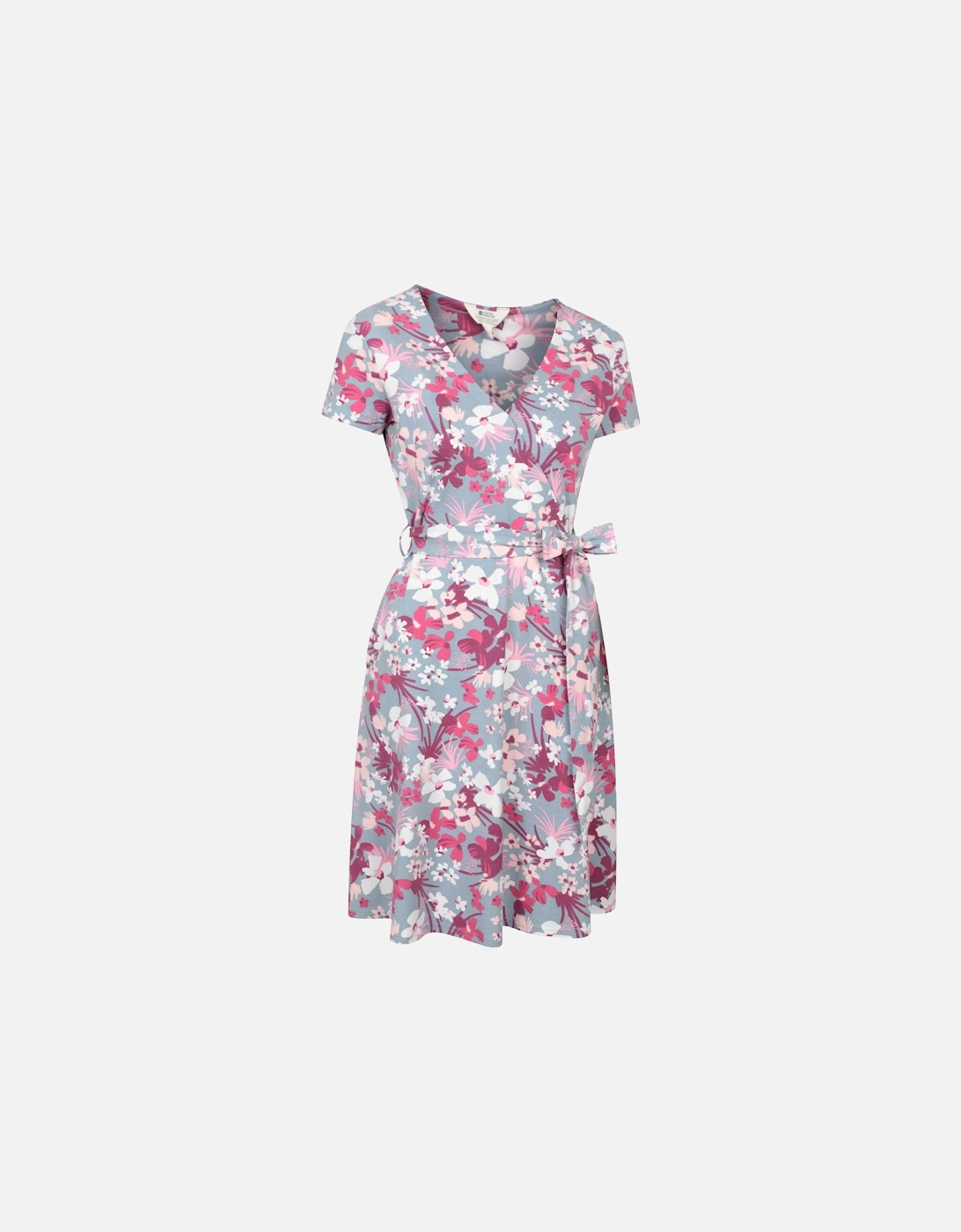 Womens/Ladies Santorini Cherry Blossom Jersey Wrap Dress