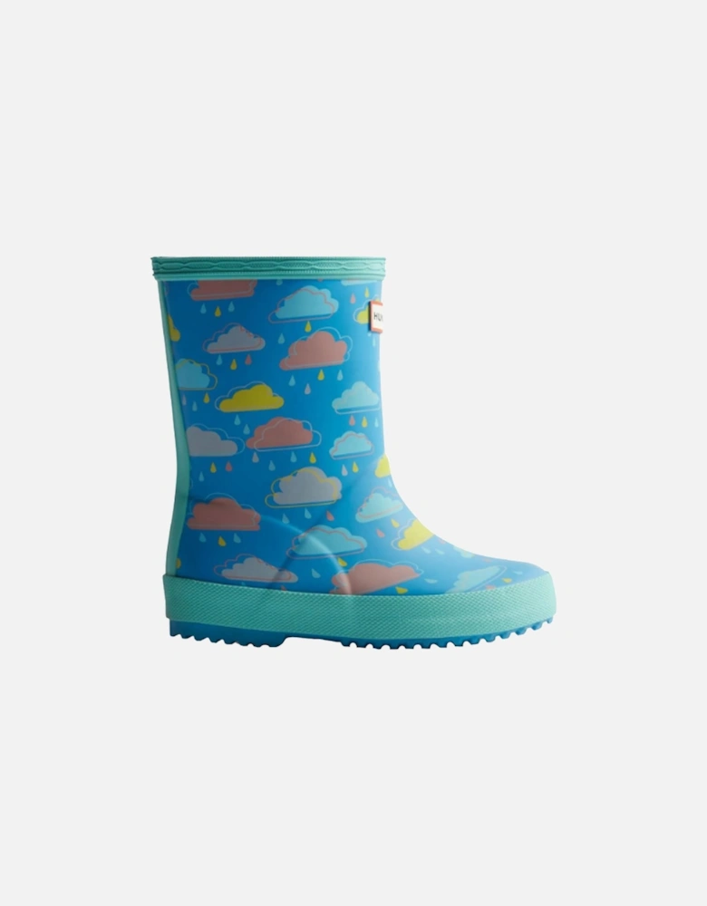 Childrens/Kids Rain Cloud Wellington Boots