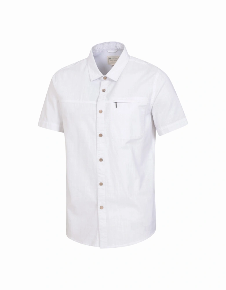 Mens Coconut Textured Slub Short-Sleeved Shirt (Pack of 2)