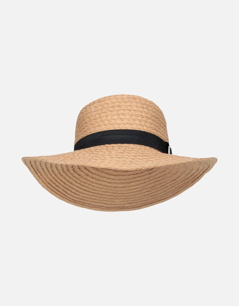 Womens/Ladies Straw Wide Brim Sun Hat