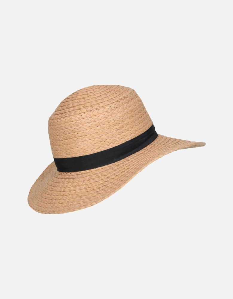 Womens/Ladies Straw Wide Brim Sun Hat
