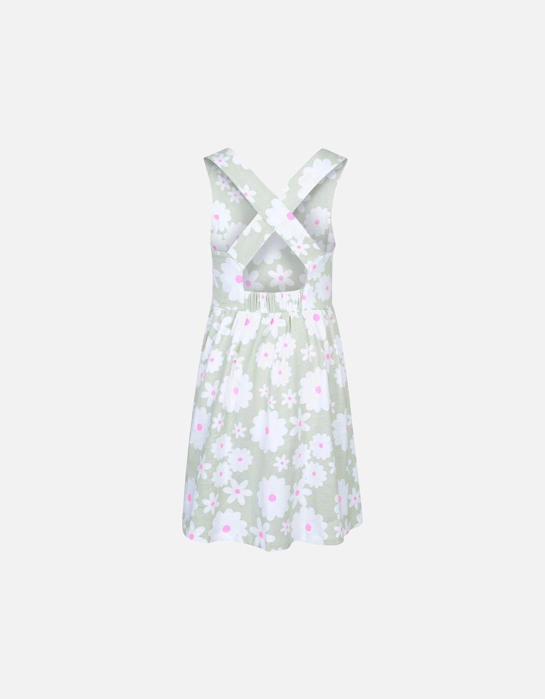 Girls Lana Flowers Cross Back Dress