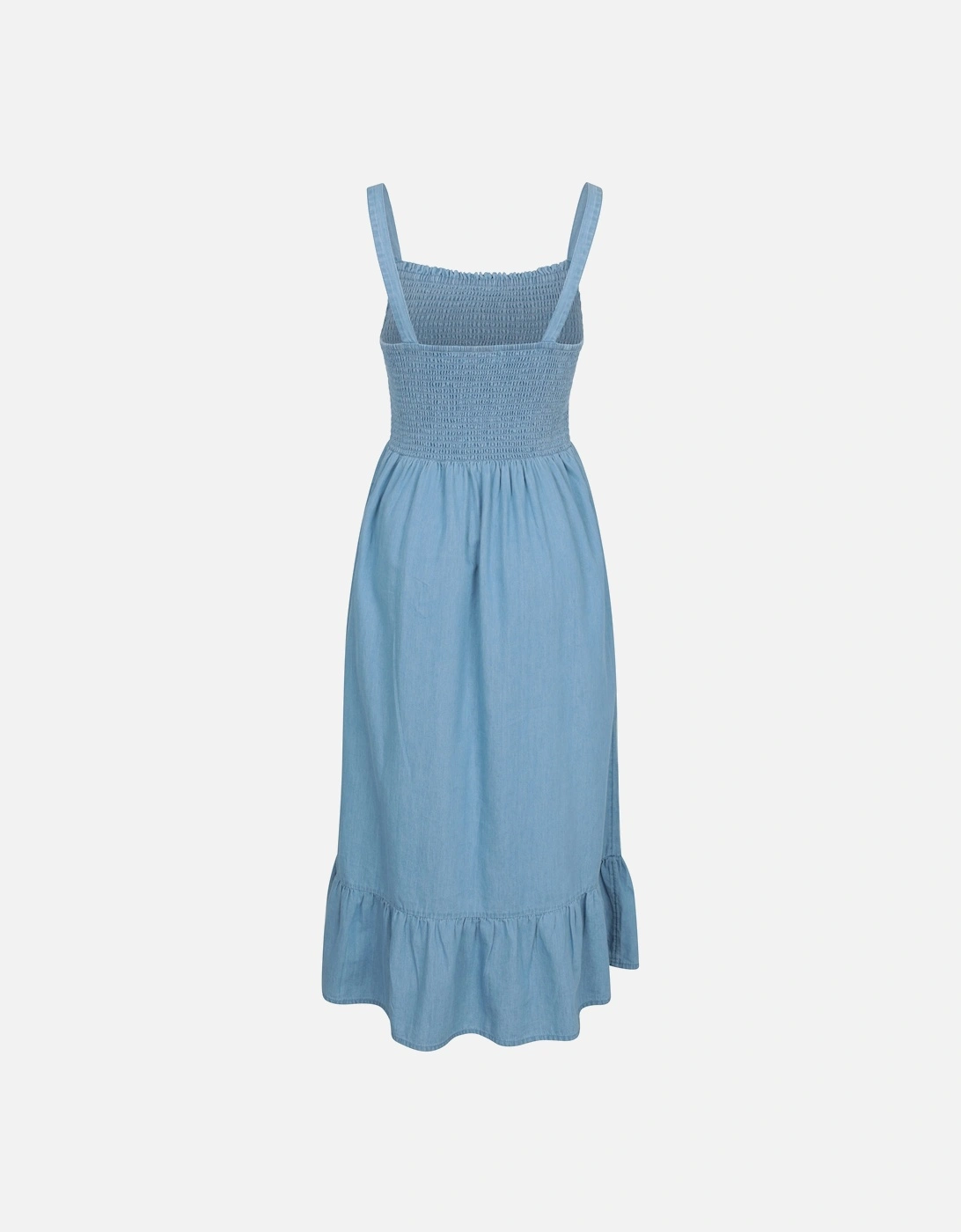 Womens/Ladies Marbella Strappy Shirred Midi Dress