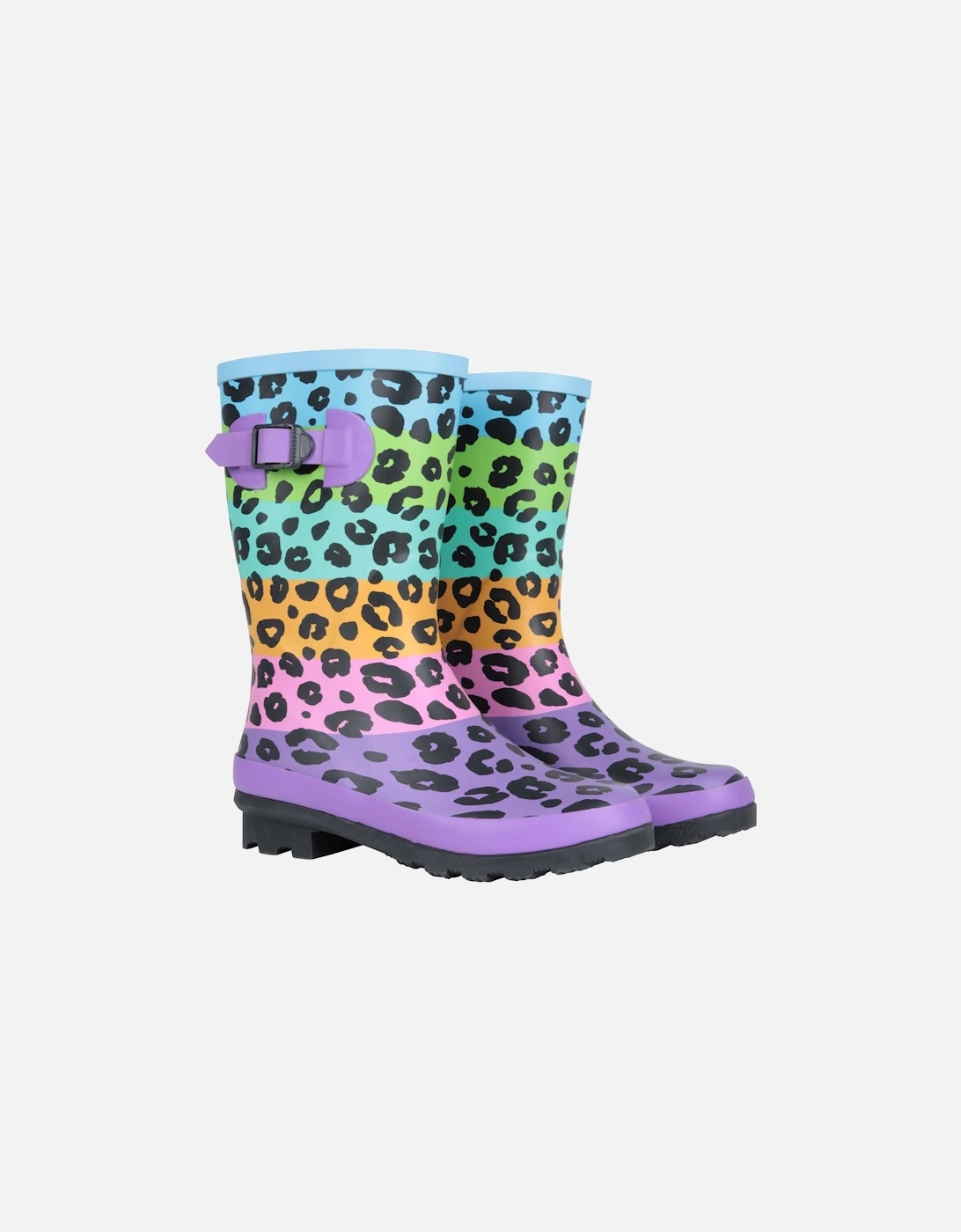 Childrens/Kids Rubber Mid Calf Wellington Boots, 6 of 5