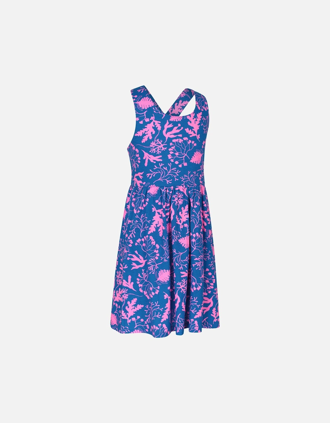 Girls Lana Leaves Cross Back Dress