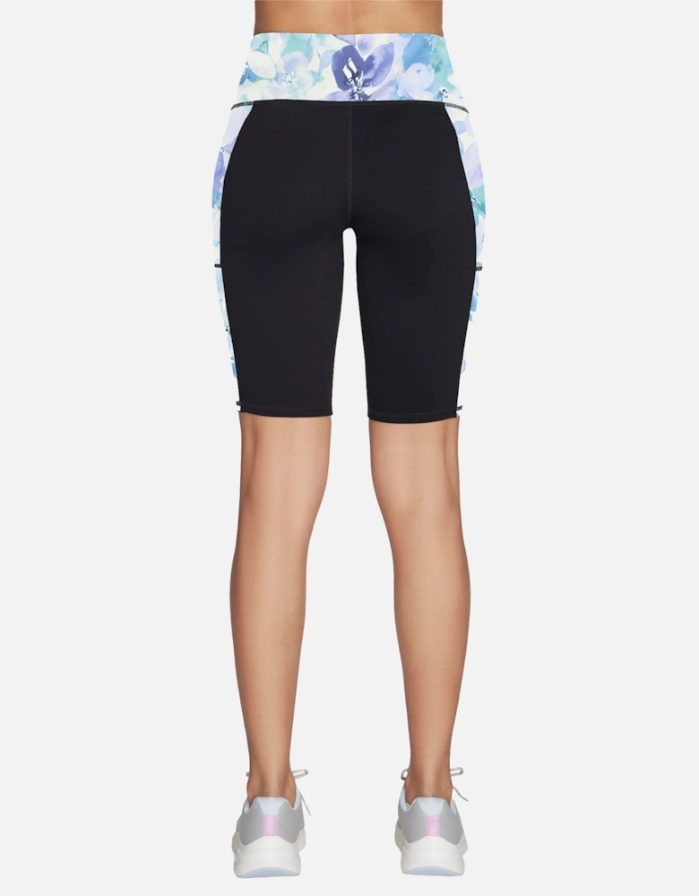 Skechers Womens/Ladies GoWalk Seascape Floral Biker Shorts