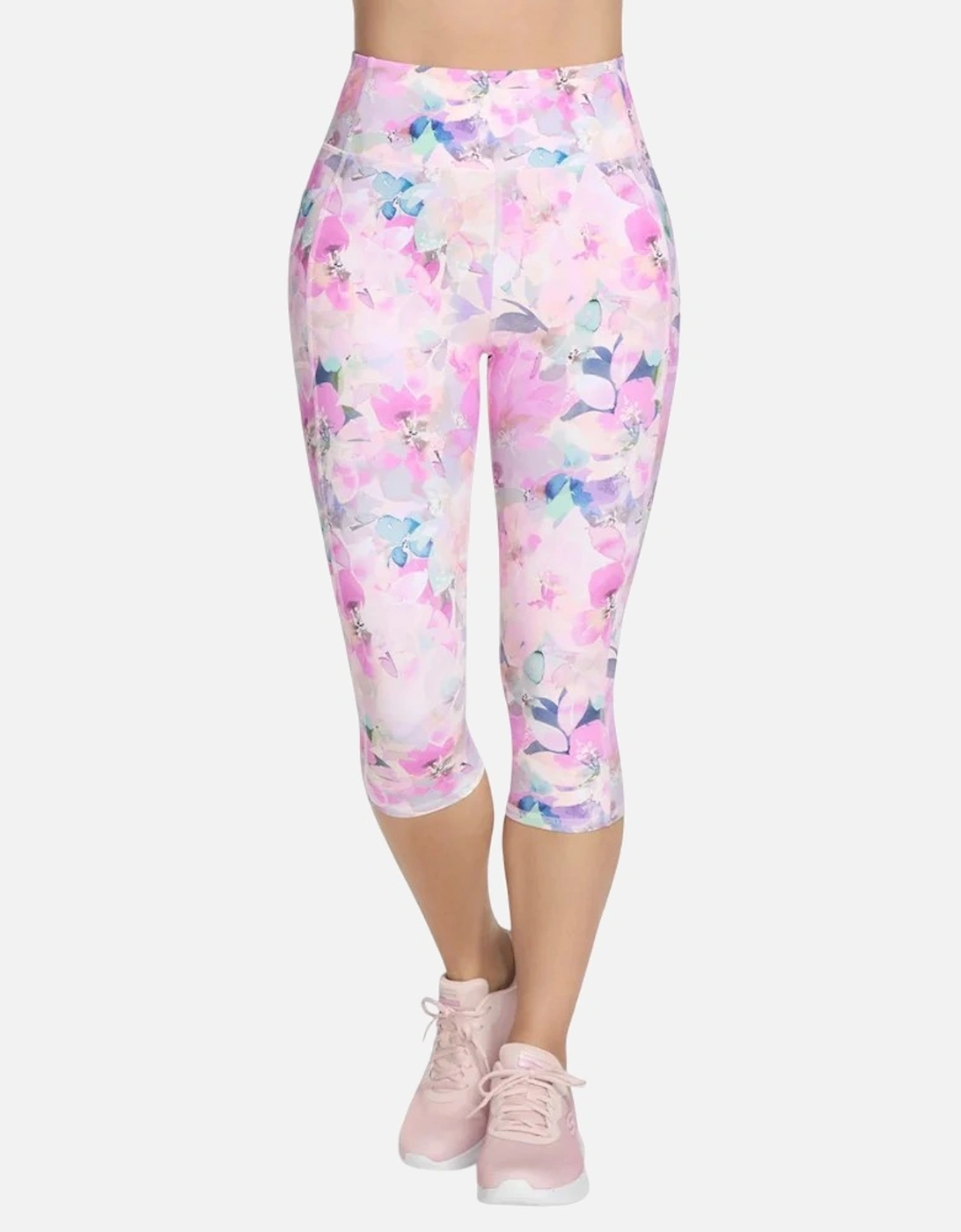 Skechers Womens/Ladies GoWalk Seascape Floral Capri, 4 of 3