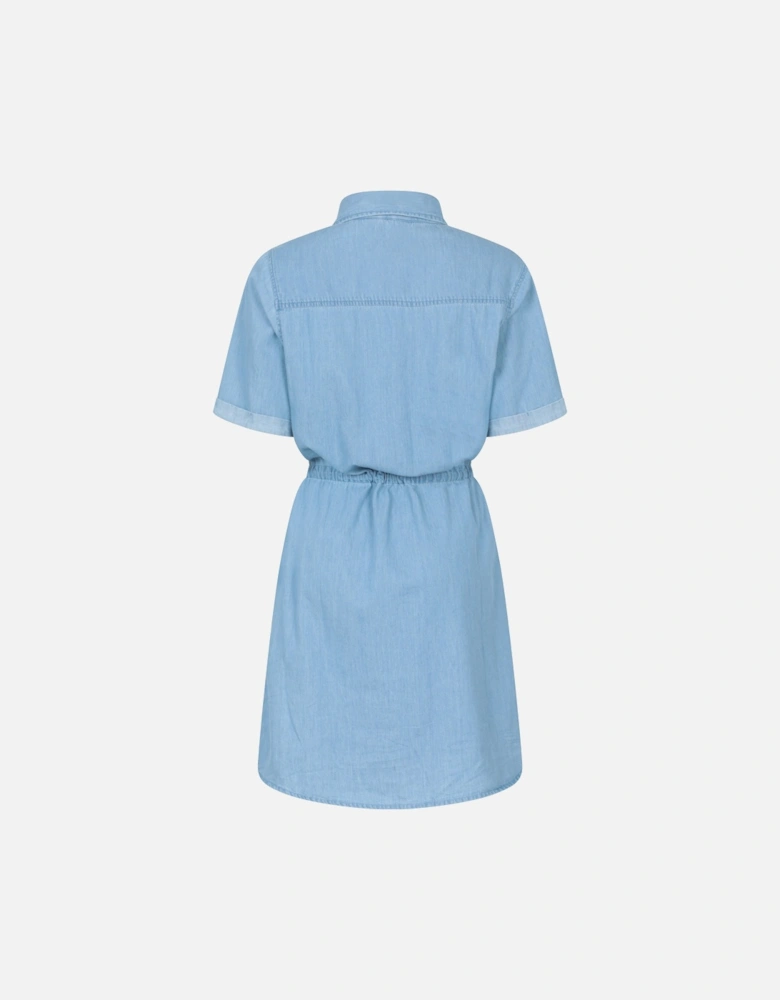 Womens/Ladies Ronda Chambray Midi Dress