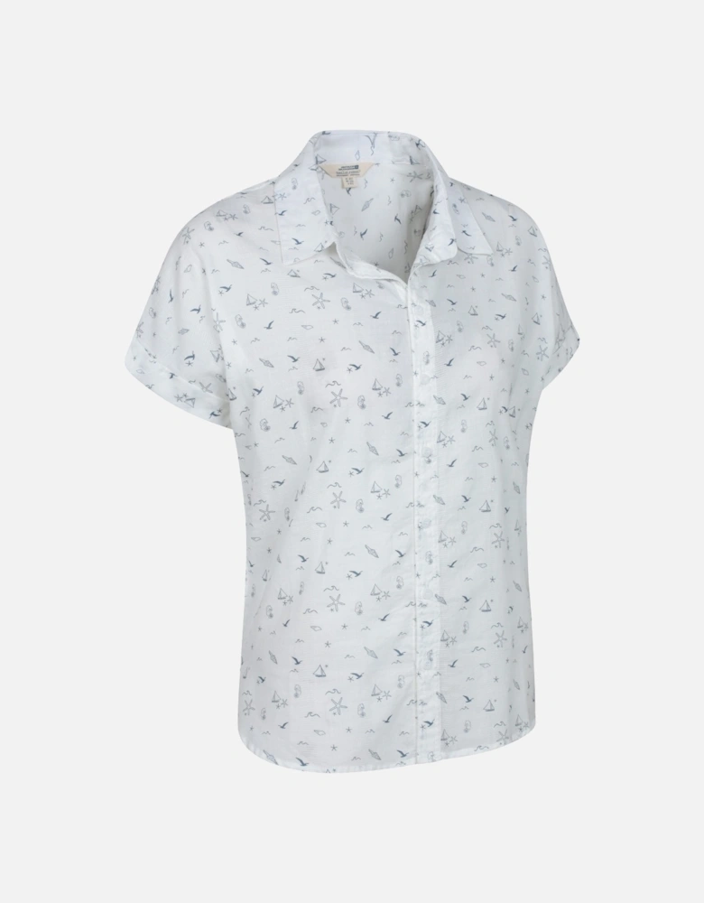 Womens/Ladies Palm Printed Relaxed Fit Shirt