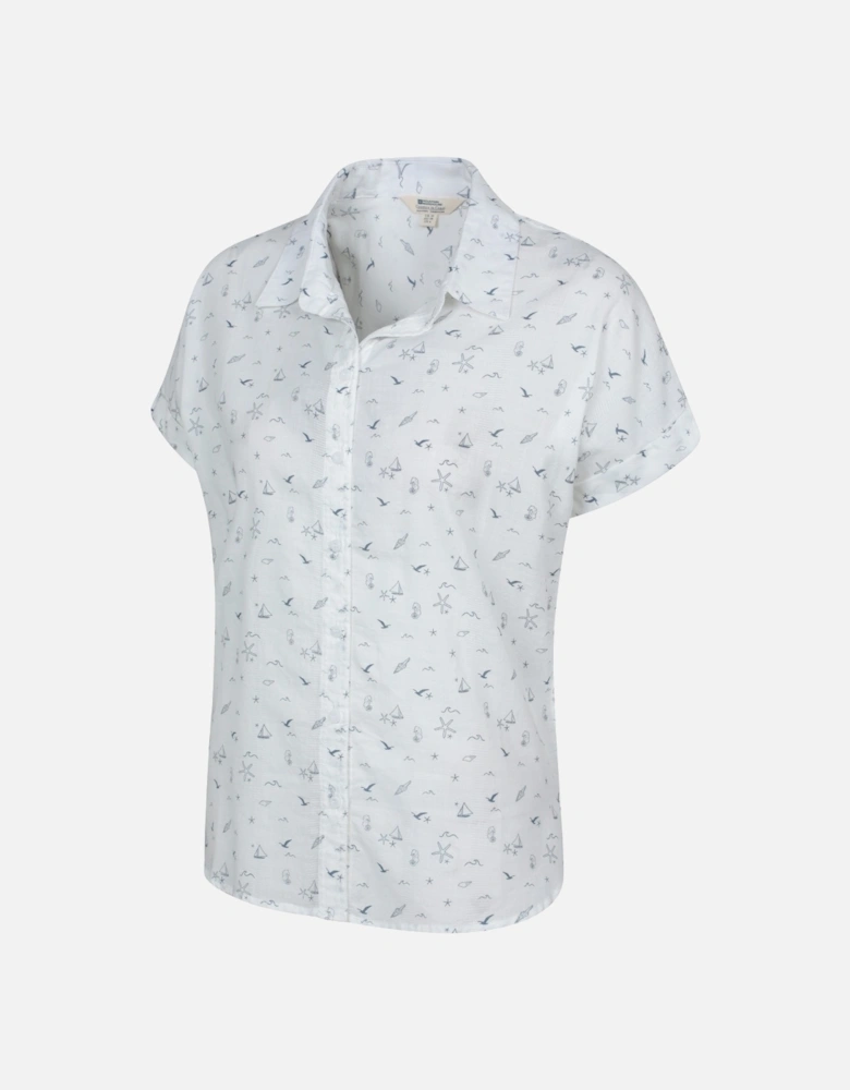 Womens/Ladies Palm Printed Relaxed Fit Shirt