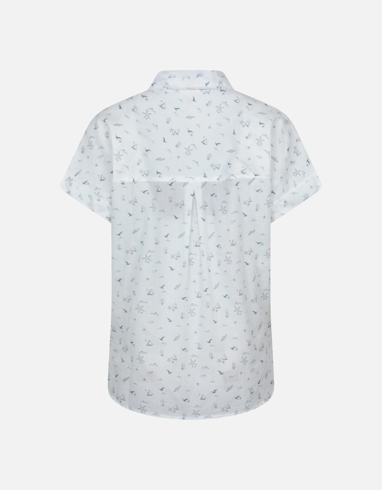 Womens/Ladies Palm Printed Relaxed Fit Shirt