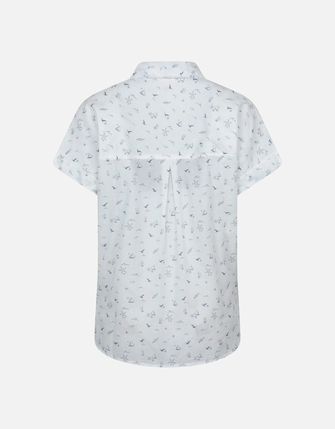 Womens/Ladies Palm Printed Relaxed Fit Shirt