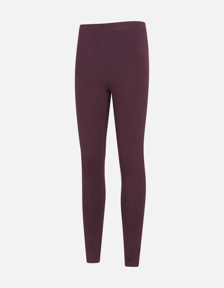 Womens/Ladies Cotton Blend Midweight Leggings (Pack of 2)