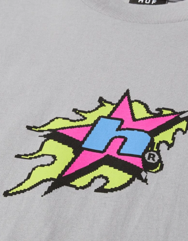 H Bit S/S Tee - Dust Purple