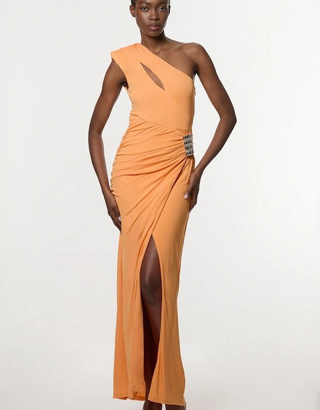 Premium Viscose Jersey Hardware Maxi Dress, 4 of 3
