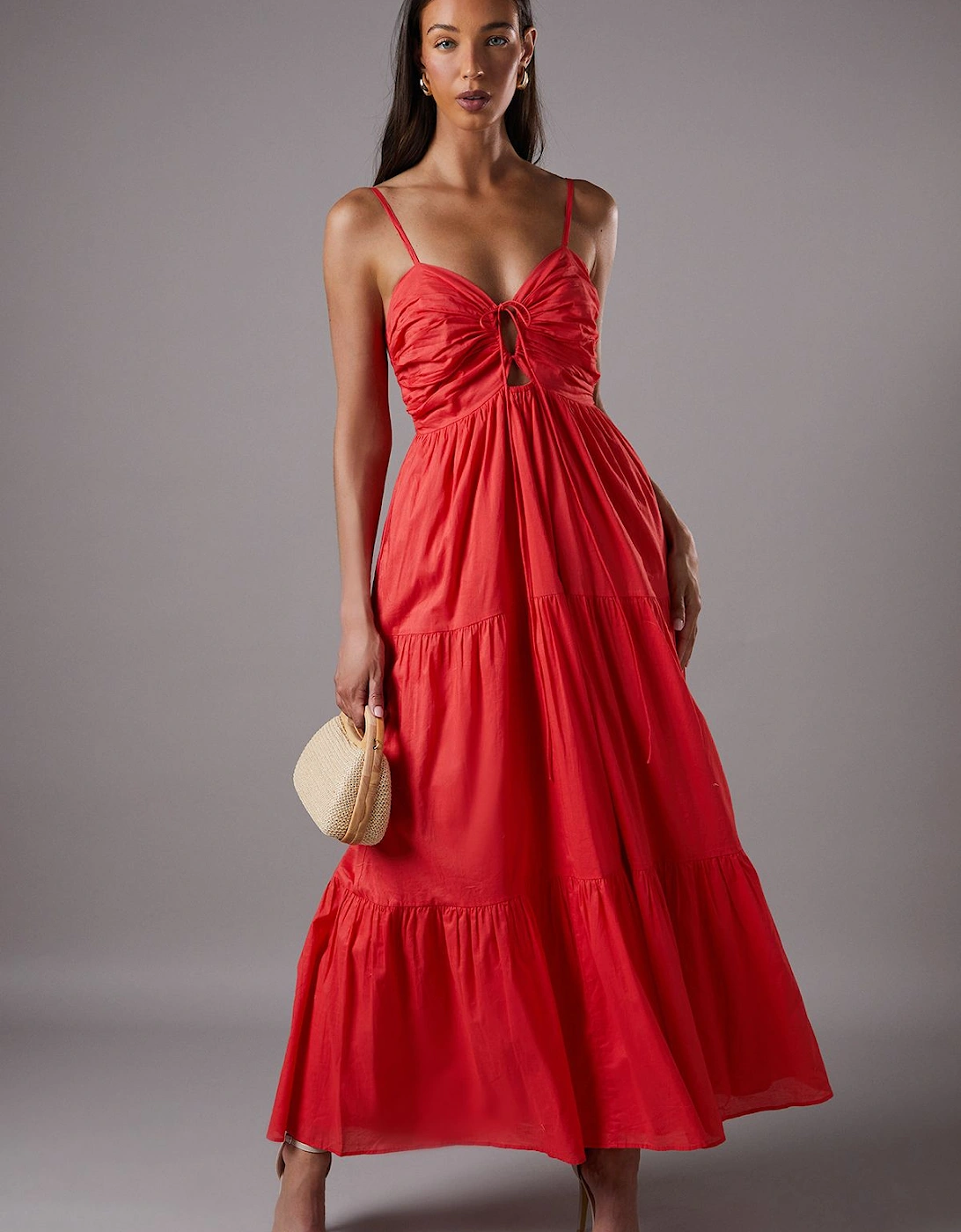 Double Strap Cut Out Maxi Dress, 2 of 1