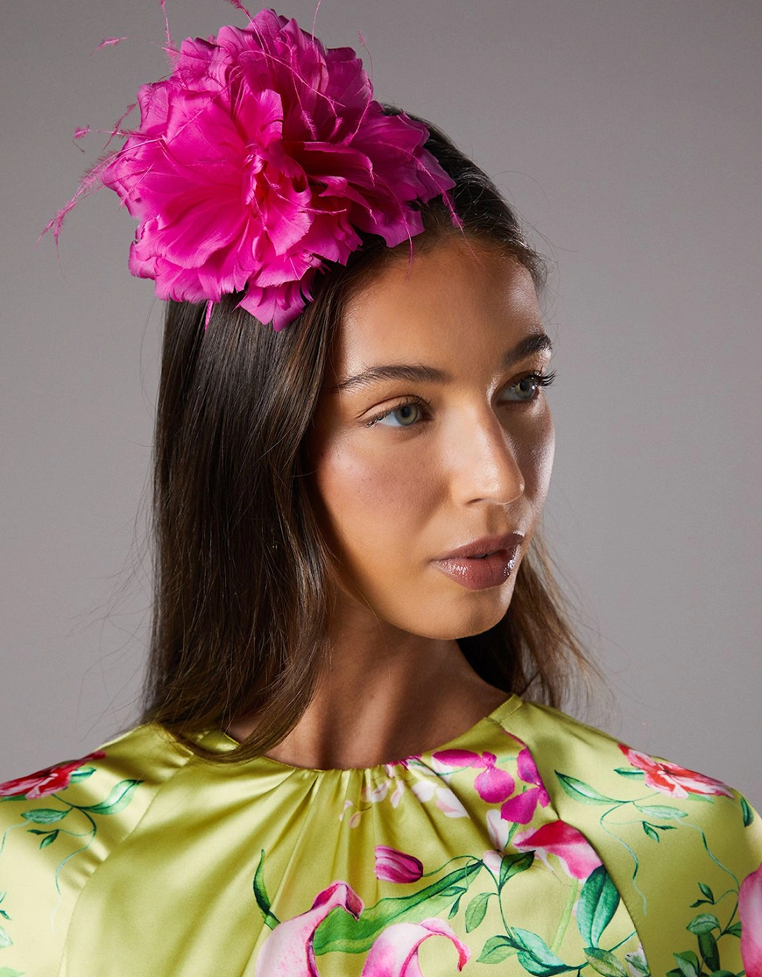 Feather Flower Headband Fascinator, 2 of 1
