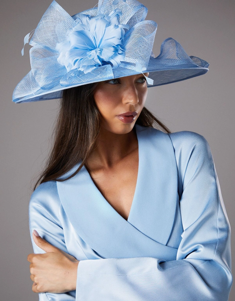 Large Floral Rose Hat