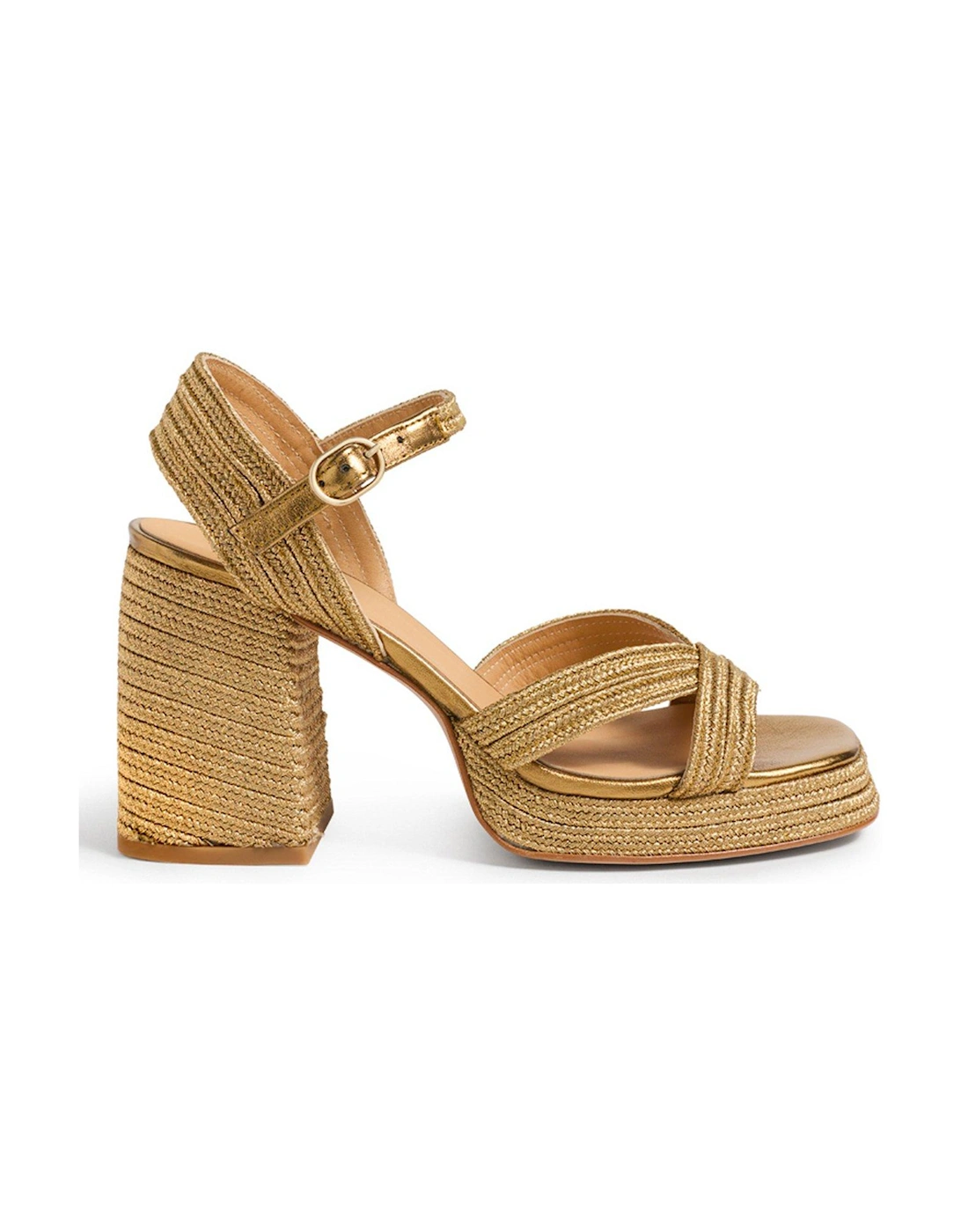 Valle Braided Chunky Platform Sandal - Gold, 2 of 1
