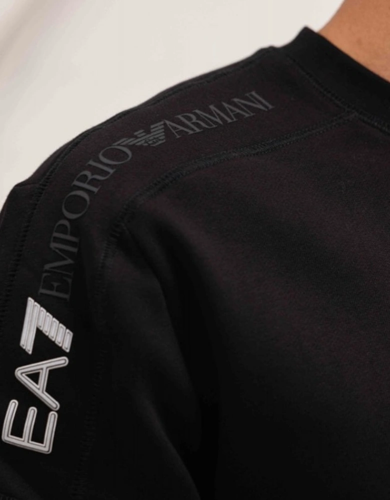 Tape Sleeve Sweatshirt - Black