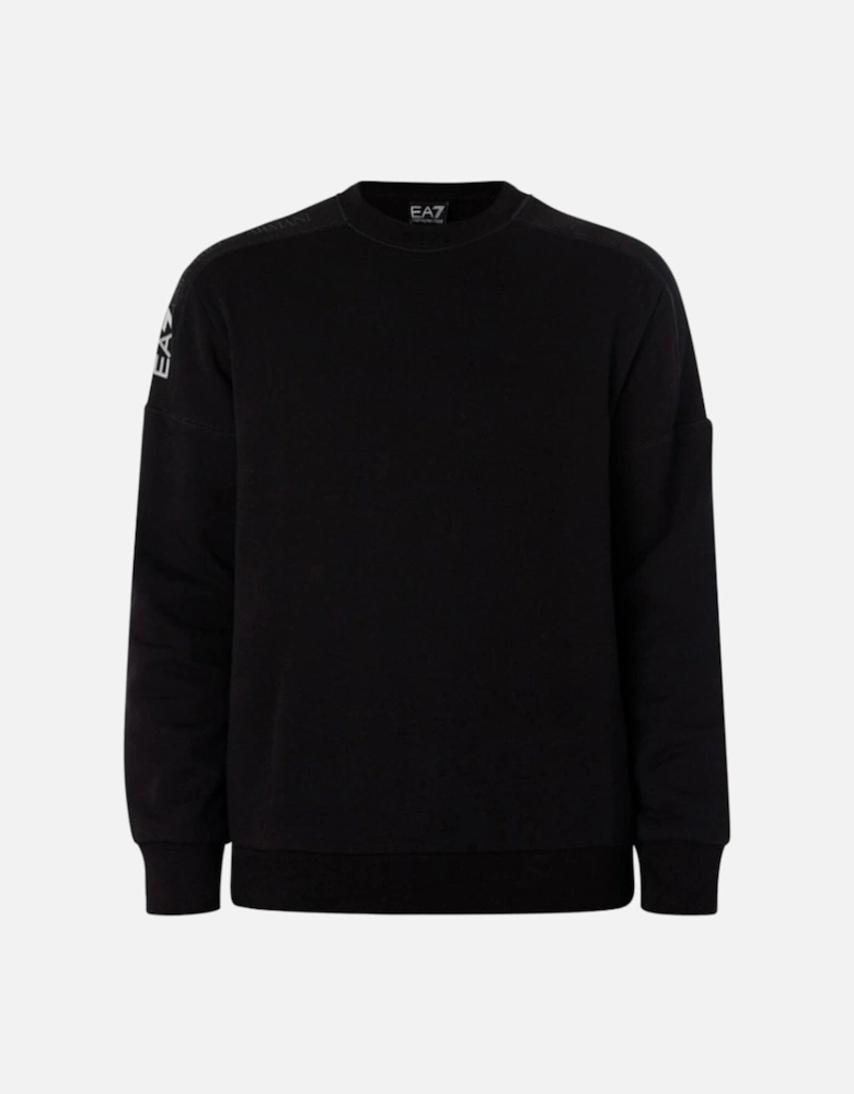 Tape Sleeve Sweatshirt - Black