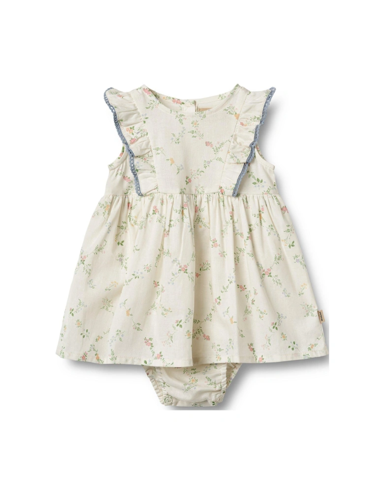 Baby Girls Sofia Romper Dress - Cream