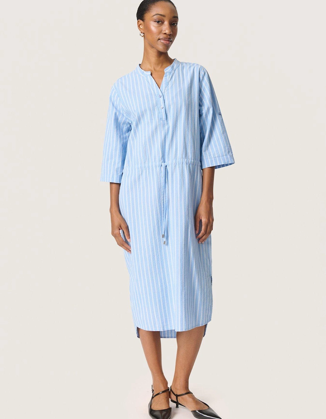 Anvitte Zaya Short Sleeve Dress - Blue, 2 of 1