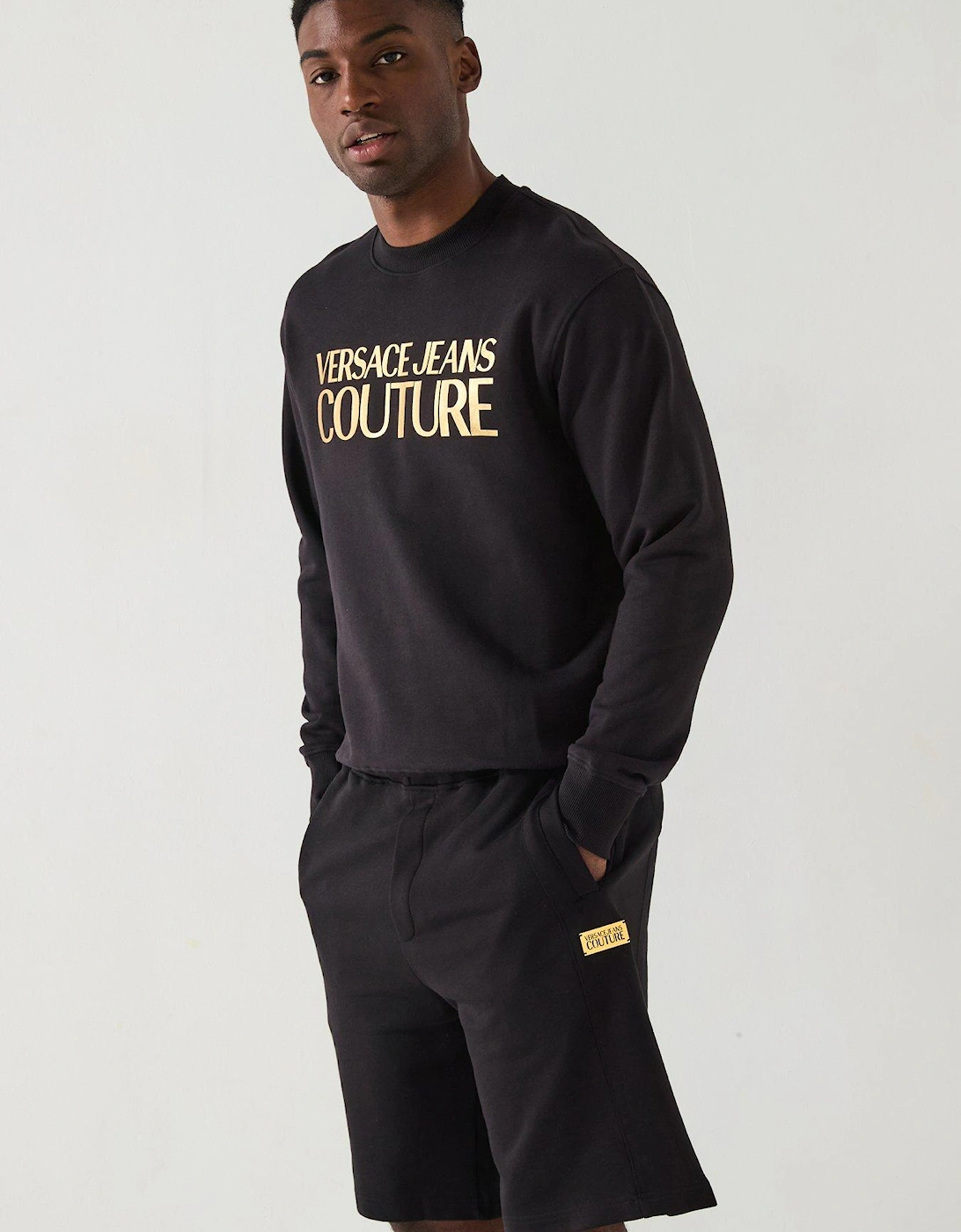 Institutional Logo Metallic Foil Sweatshirt - Black, 2 of 1