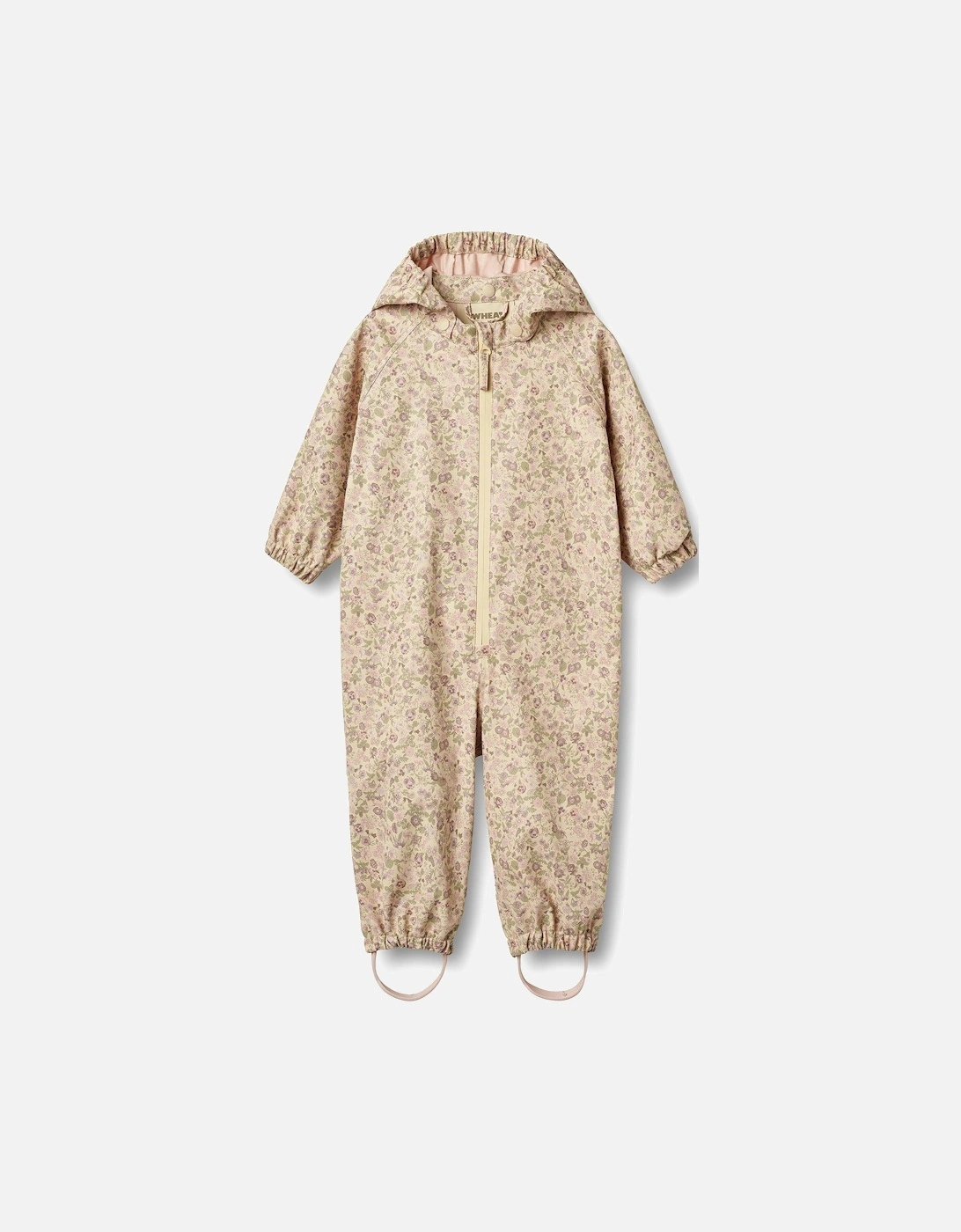 Baby Girls Printed Puddlesuit - Cream, 2 of 1