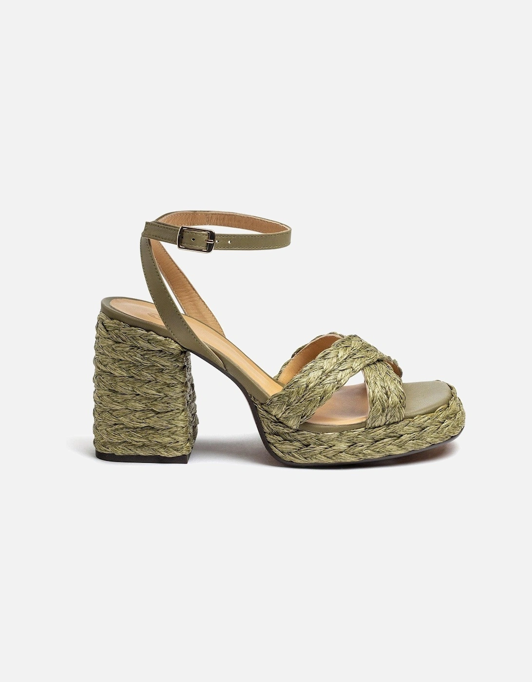Valeriette Braided Chunky Sandal - Green, 2 of 1