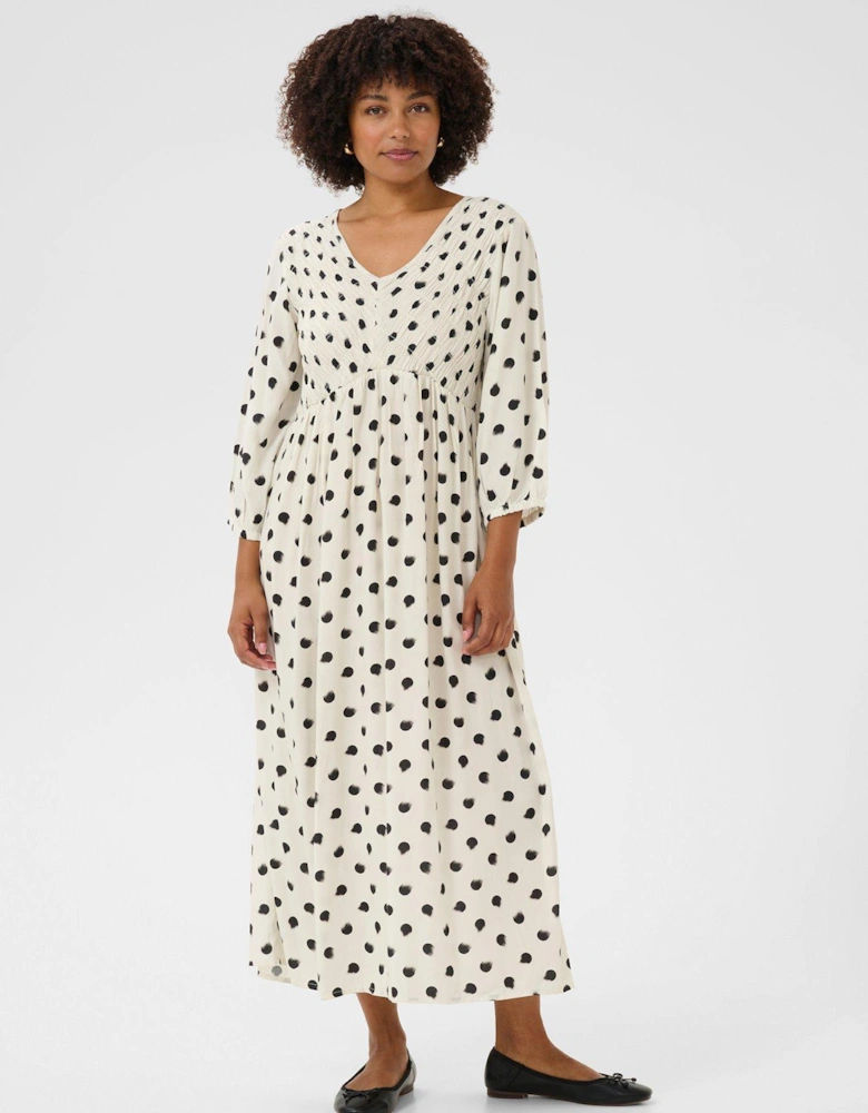 Tiah Smock Maxi Dress - Black