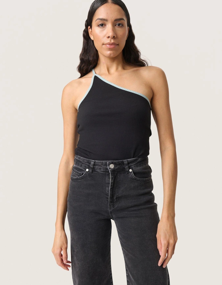 Simone Strap Top - Black