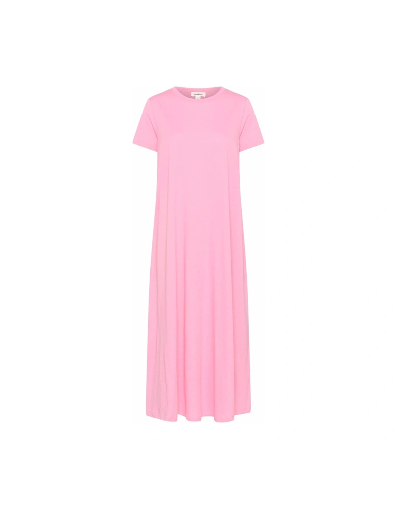Aeve Short Sleeve Midi Dress - Pink