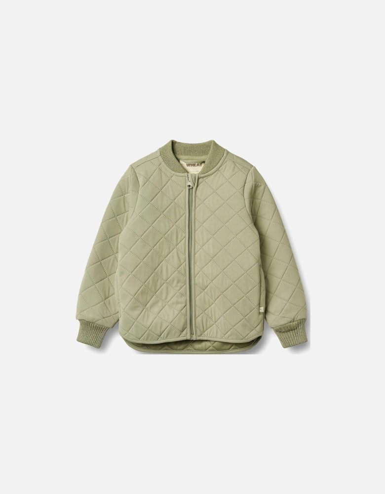 Unisex Kids Quilted Jacket - Green