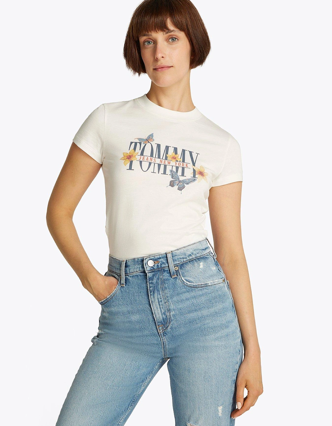 Butterfly Logo T-shirt - White, 2 of 1