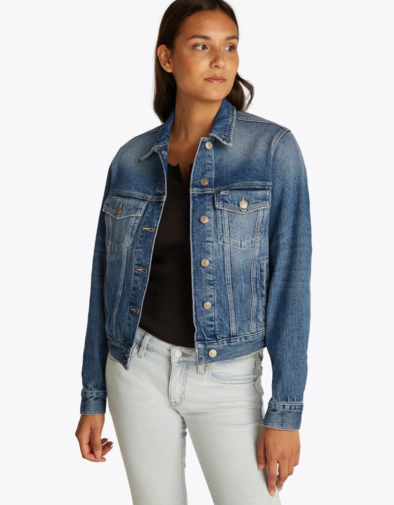 Classic Trucker Denim Jacket - Blue