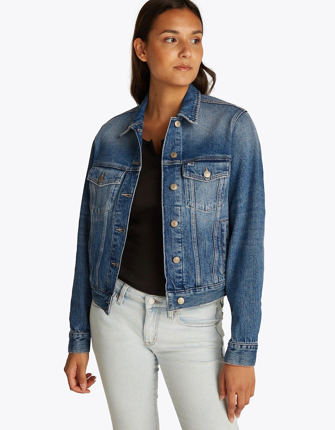 Classic Trucker Denim Jacket - Blue, 2 of 1