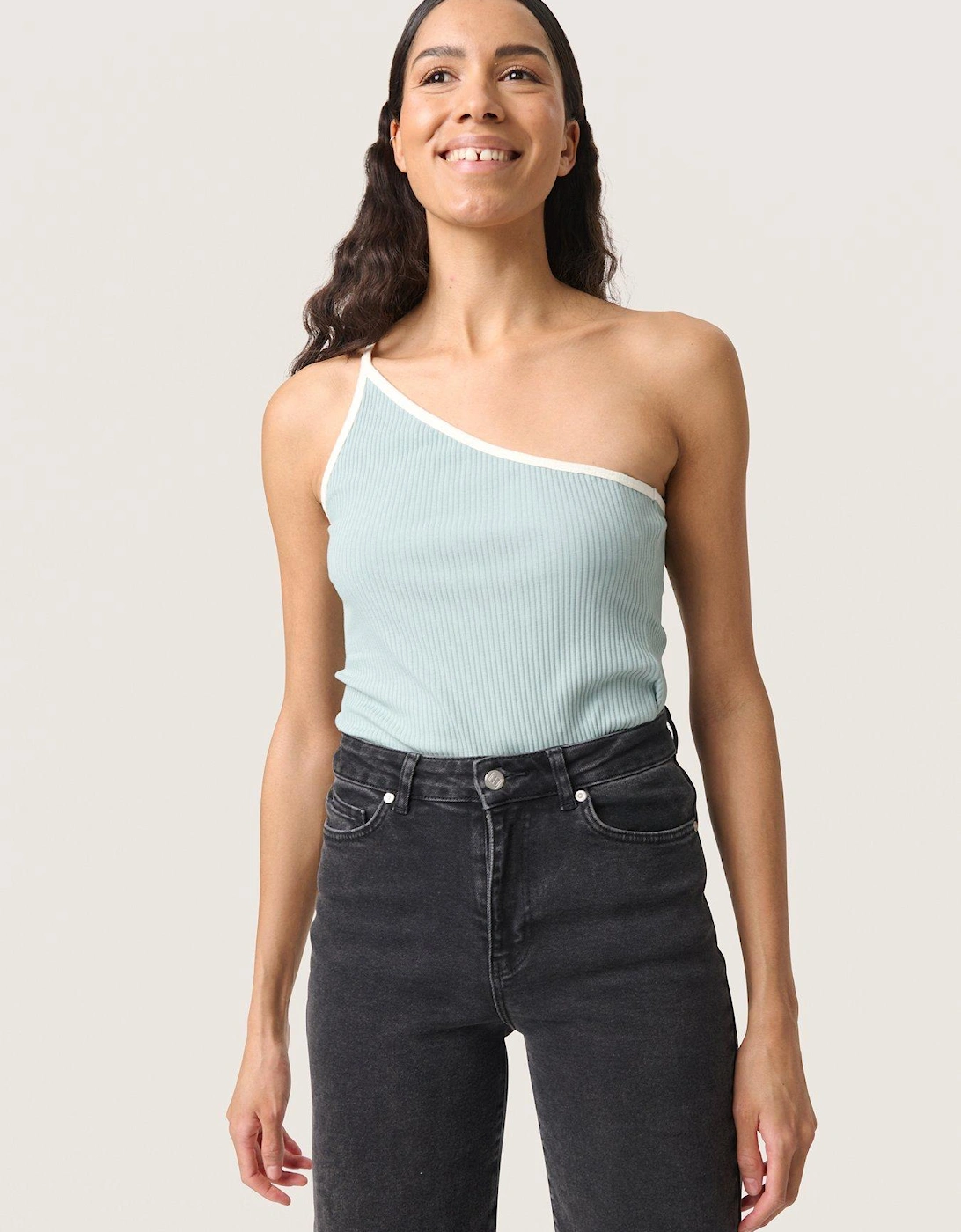 Simone Strap Top - Blue, 2 of 1