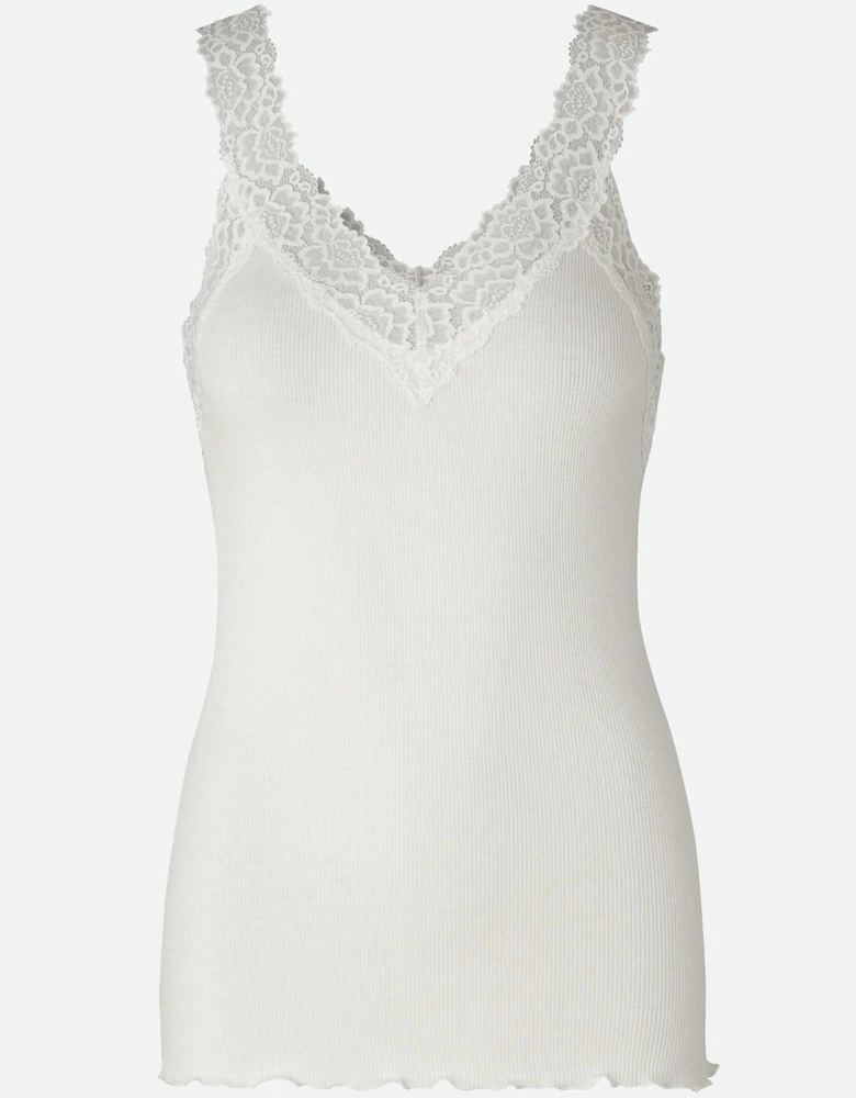 Bernadine organic lace top in ivory